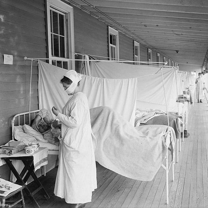 Influenza patients in a medical ward